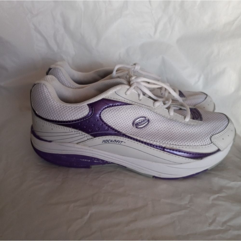 Rock n Fit Women's Purple Rocker Sneakers Size 8
